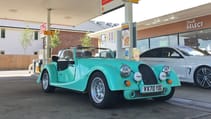 Morgan Plus Four petrol station fuel economy mpg