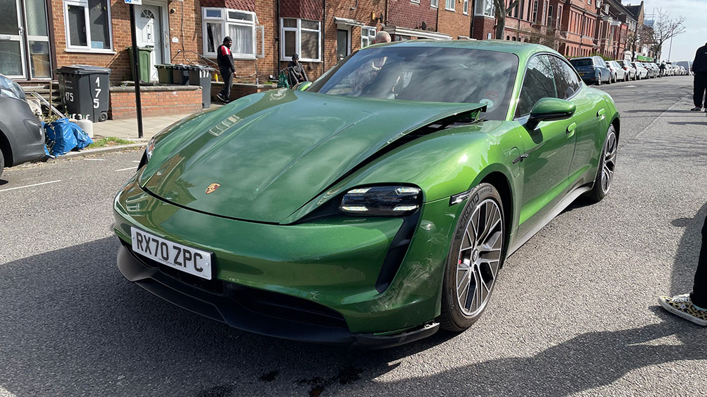 Porsche Taycan 4S crash damage