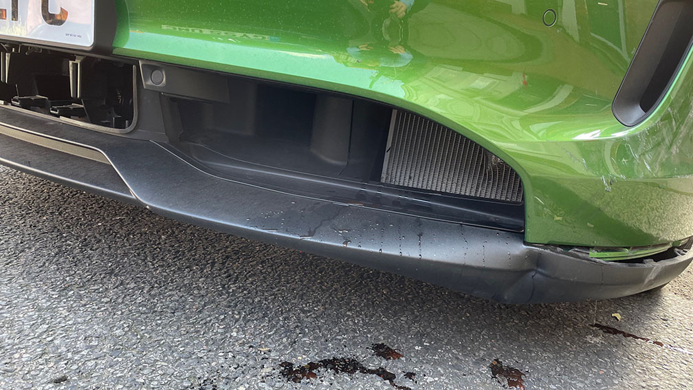 Porsche Taycan 4S crash damage