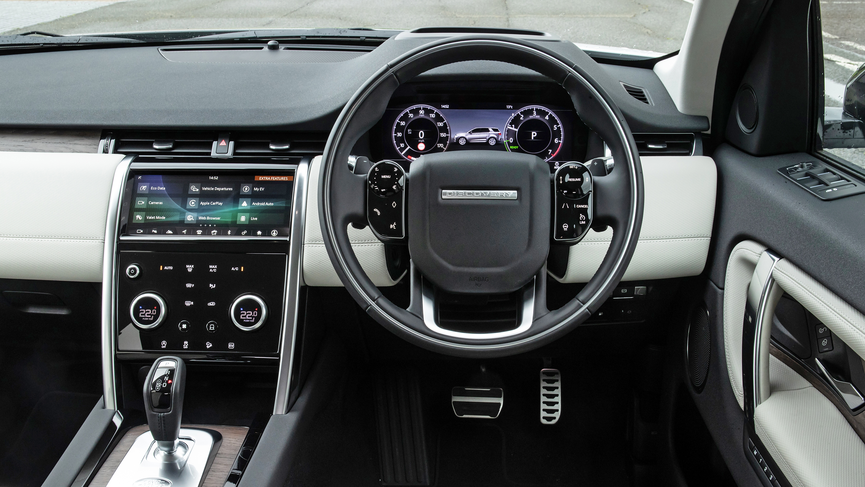 Land Rover Discovery Sport P300e plug-in hybrid interior dashboard