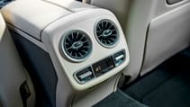 Mercedes E220d Coupe rear air vents and USB ports