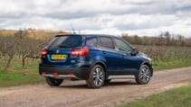 Suzuki S-Cross hybrid rear three quarter