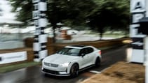 Polestar 2 Experimental leaving Goodwood start line
