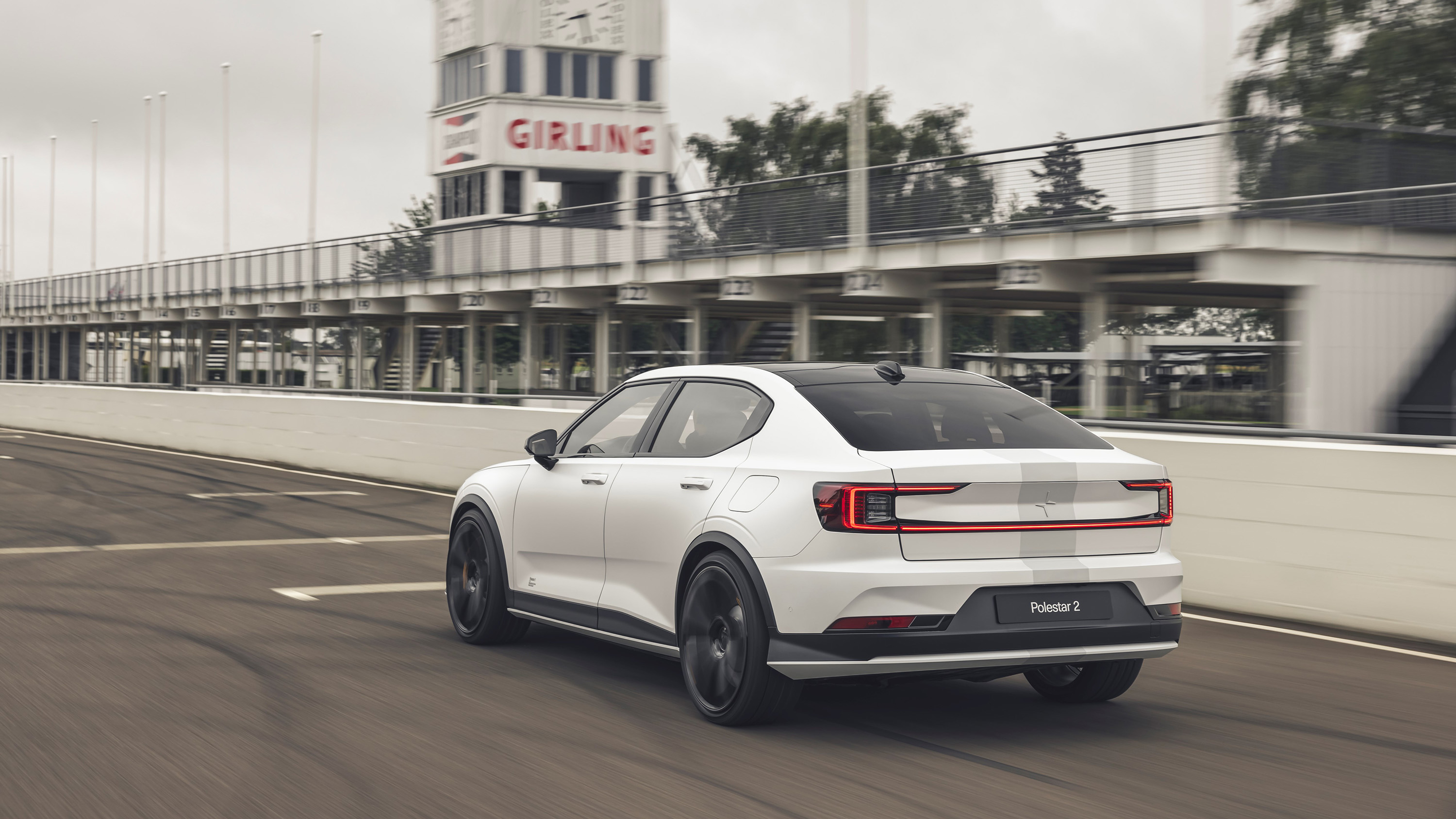 Polestar 2 Experimental on Goodwood Race Circuit