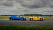 Lotus Elise S1 and Lotus Emira side profiles