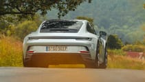 Porsche 911 GT3 Touring (992) silver rear view