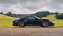 Porsche 911 GT3 Touring (992) black side profile