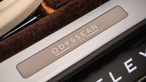 Bentley Flying Spur Hybrid Odyssean Edition badge on sill