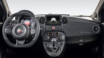 Abarth 695 Esseesse Alcantara and carbon dashboard