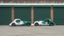 Morgan Plus Four racecar with hard top