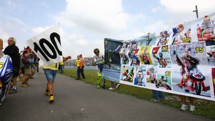 2009 Dutch Grand Prix Valentino Rossi 100 race wins celebration