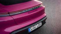 Porsche Taycan Turbo S in Rubystone Red