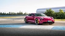 Porsche Taycan Turbo S in Ruby Star