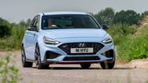 2021 Hyundai i30N hot hatch front cornering