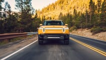 Rivian R1T on the road