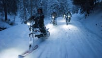 Moonbikes electric snowmobile