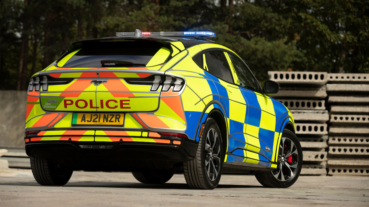 Ford Mustang Mach-E British police car