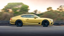 Bentley Continental GT Speed yellow side profile