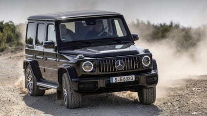 Mercedes G-Class sideways on dirt