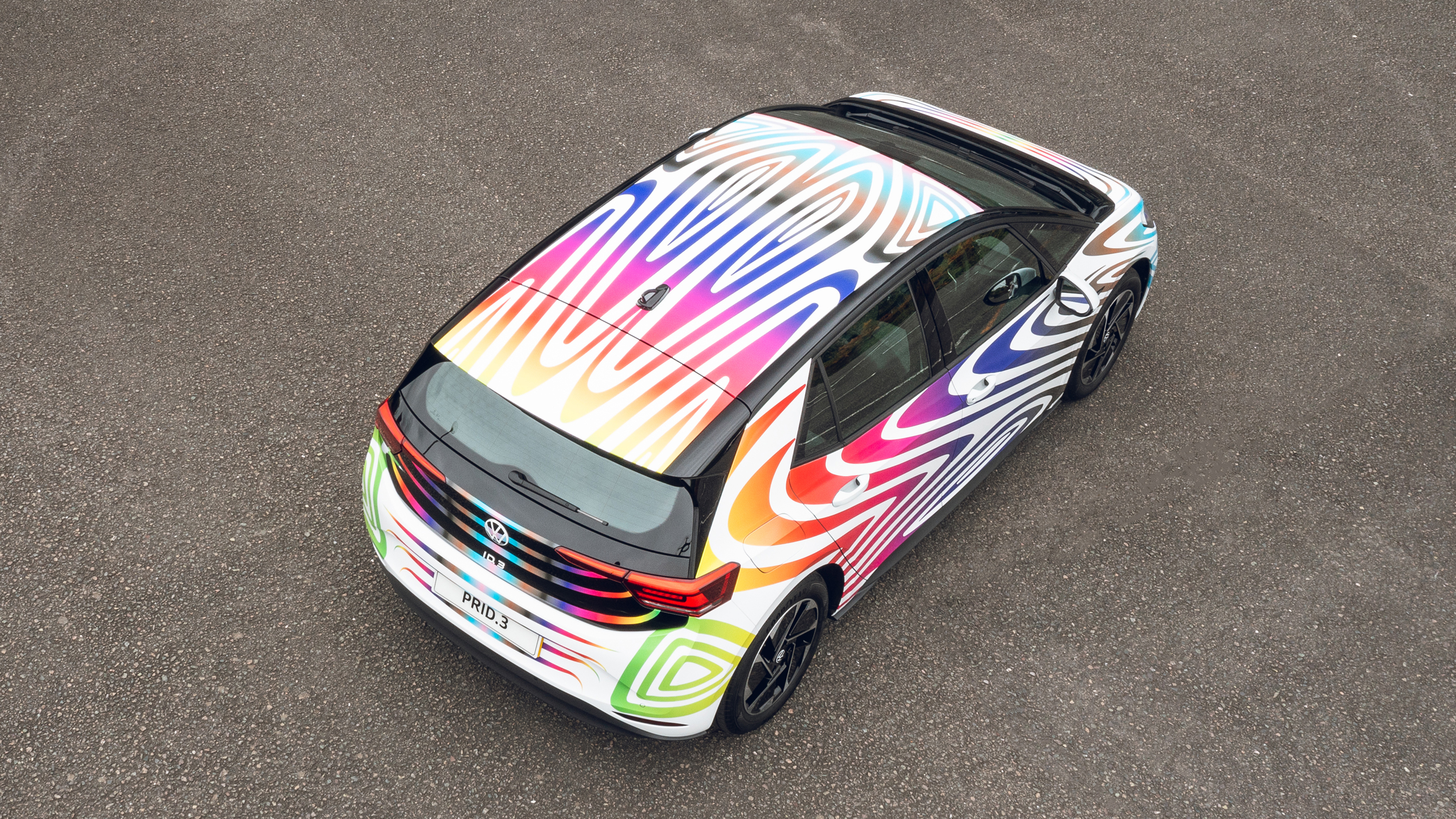 Volkswagen PRID.3 electric car for Milton Keynes Pride Festival