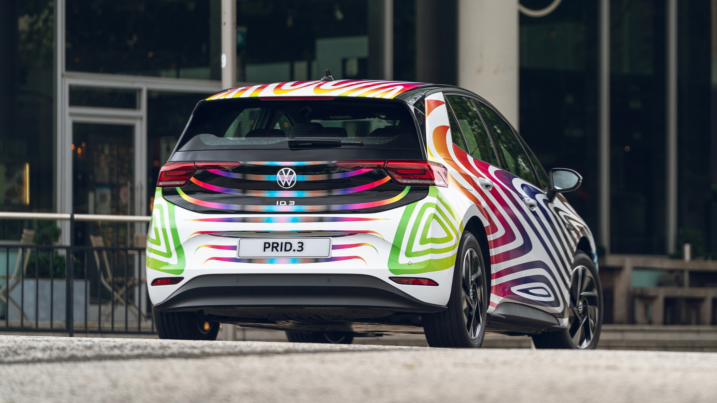 Volkswagen PRID.3 electric car for Milton Keynes Pride Festival