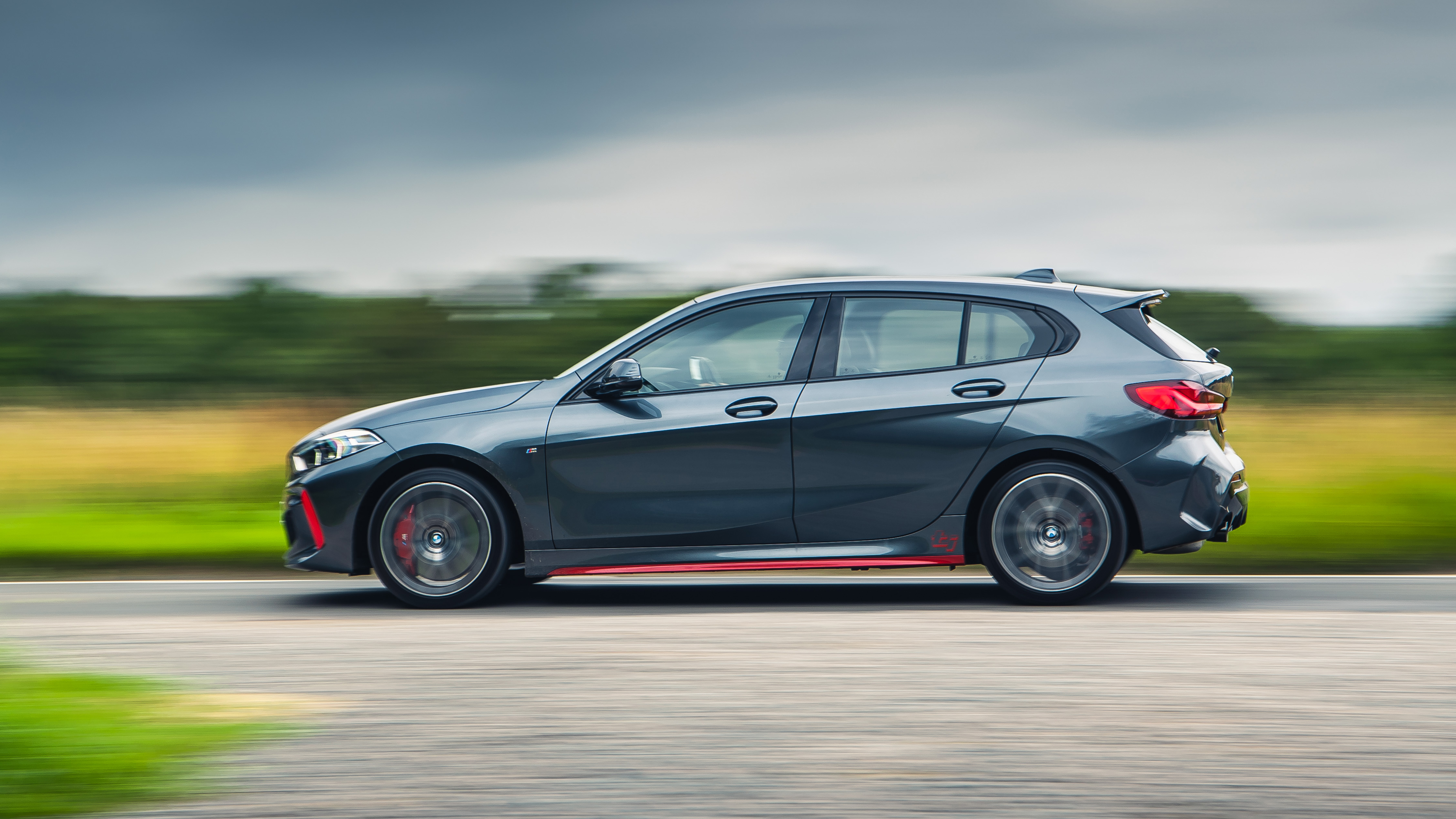 BMW 128ti grey with red decals