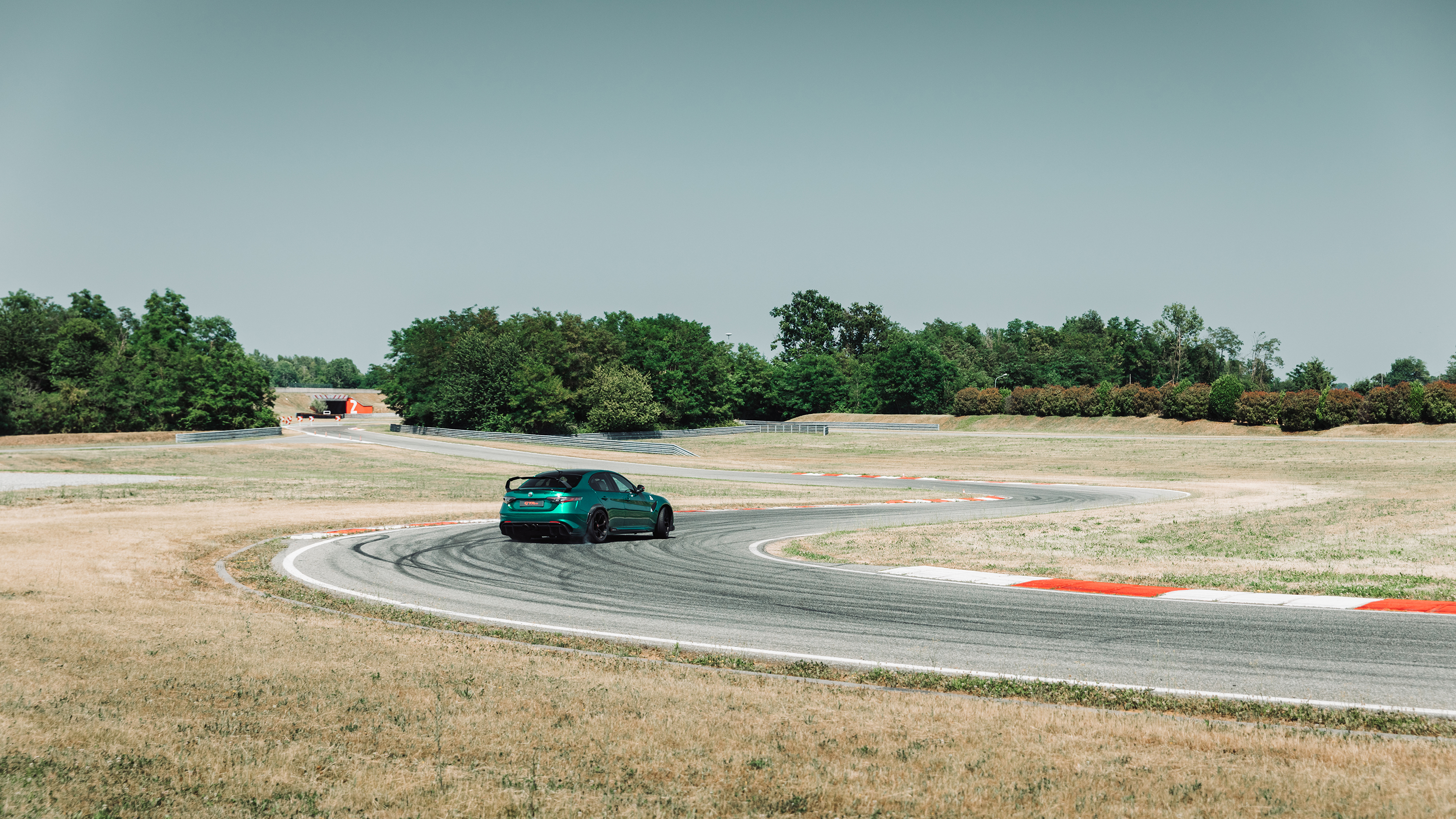 Kimi Raikkonen drives Alfa Romeo Giulia GTAm