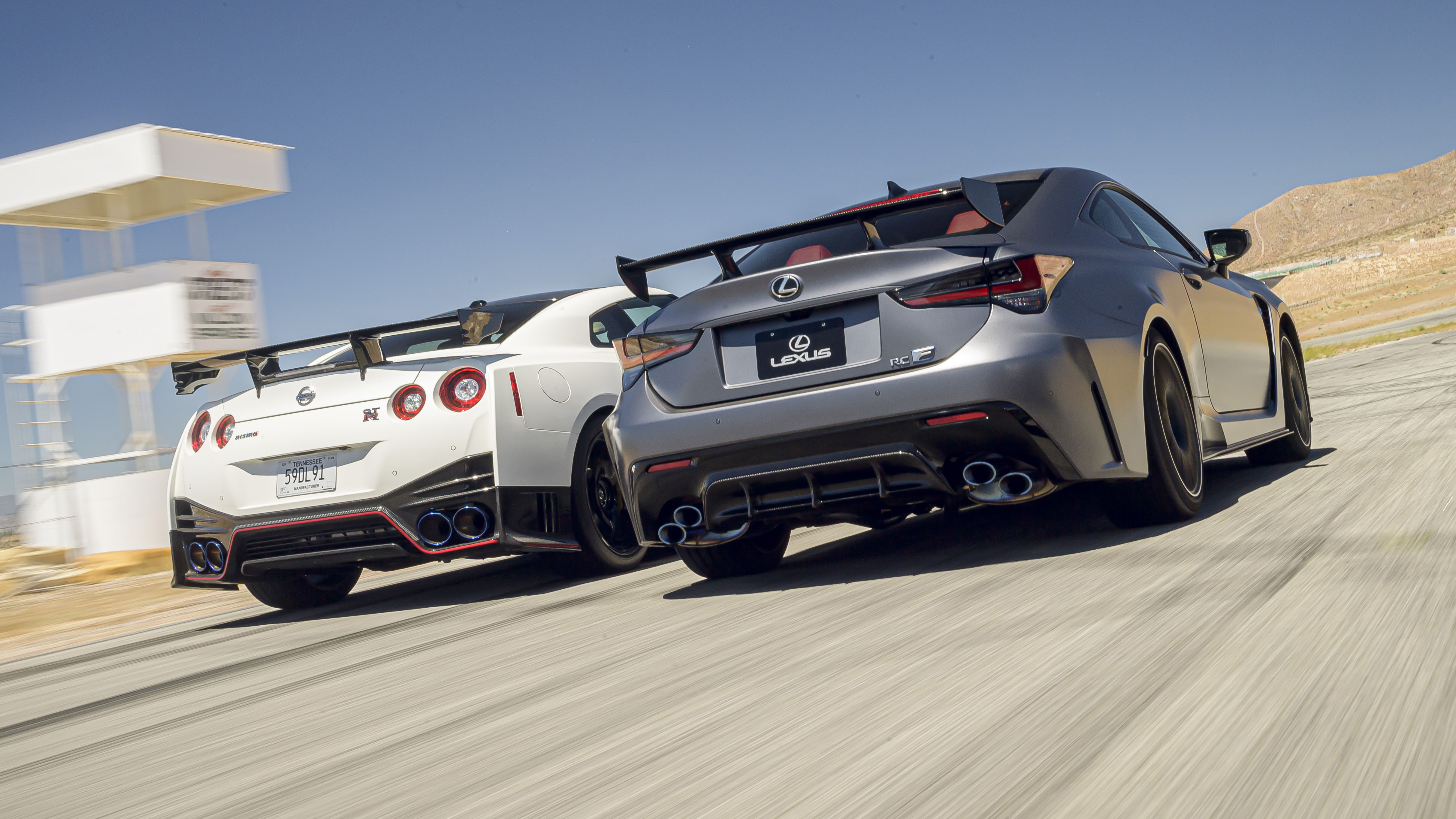 Nissan GT-R and Lexus RC-F Top Gear