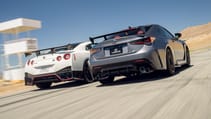 Nissan GT-R and Lexus RC-F Top Gear