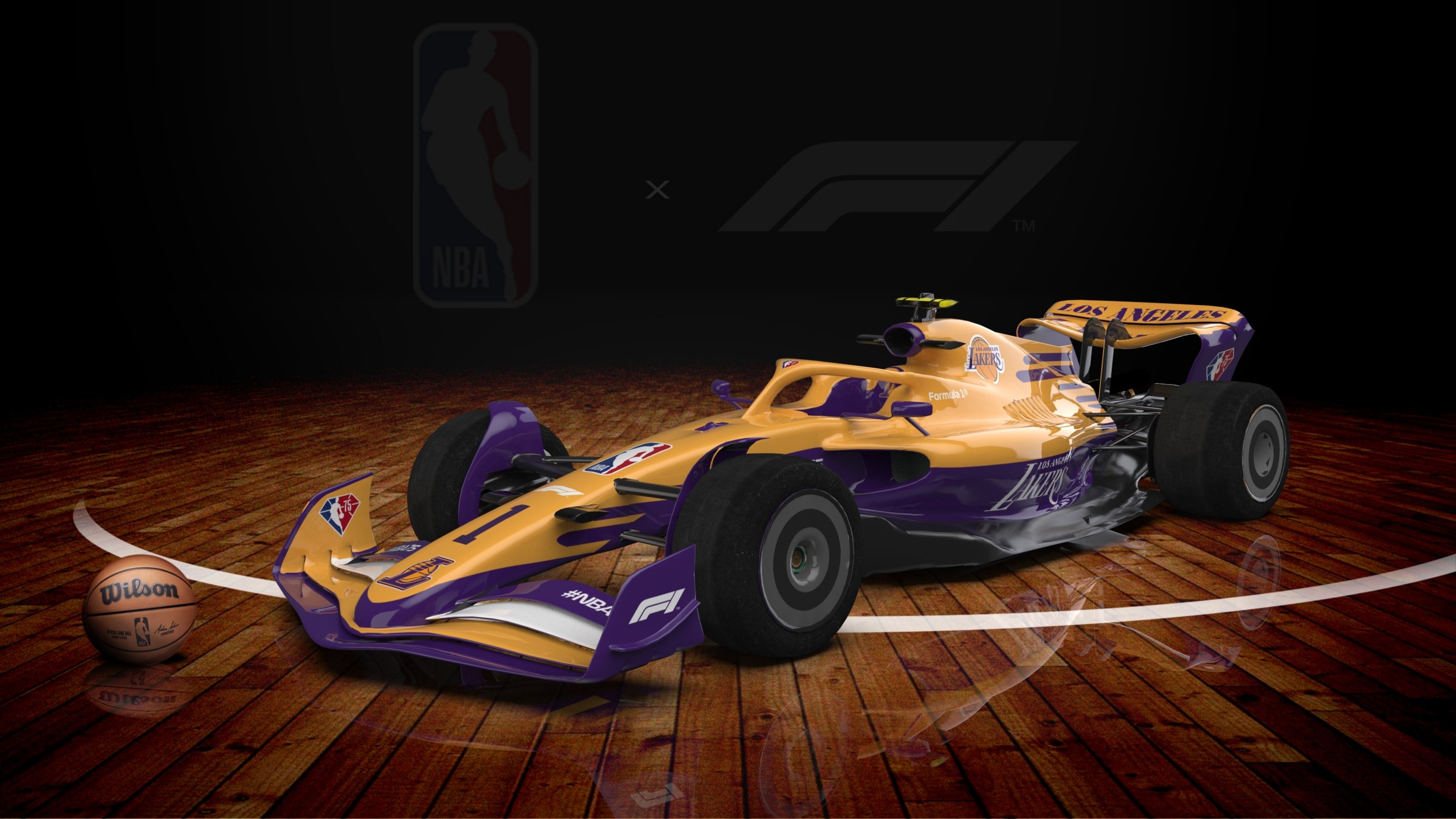 F1 NBA liveries LA Lakers