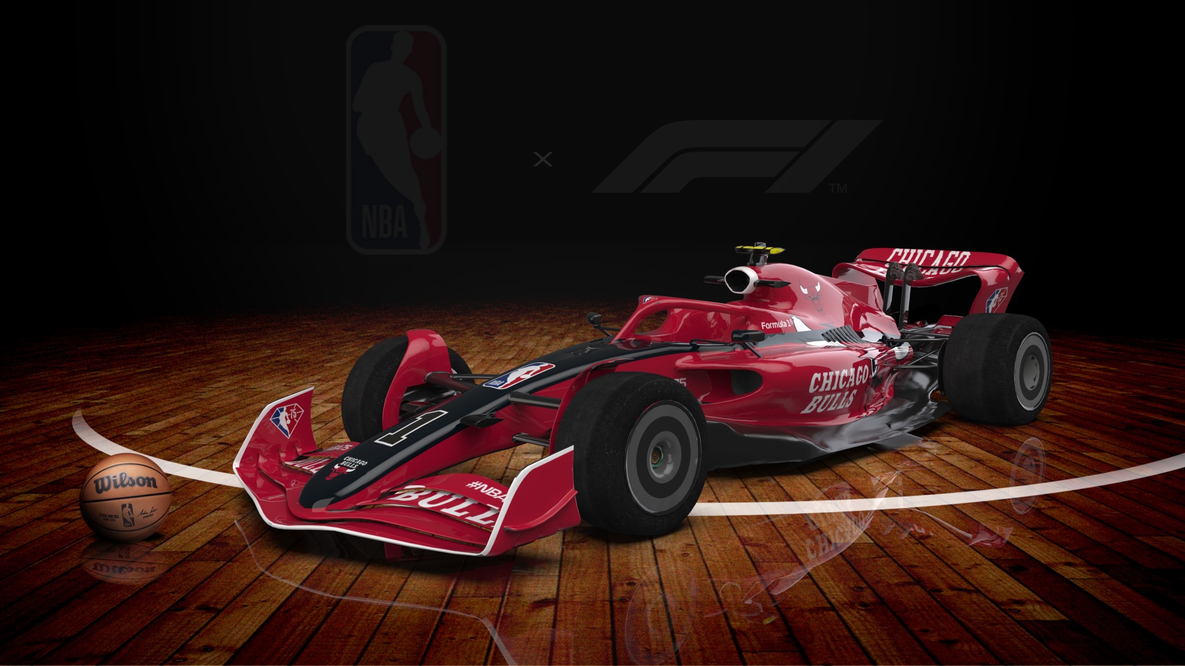 F1 NBA liveries Chicago Bulls