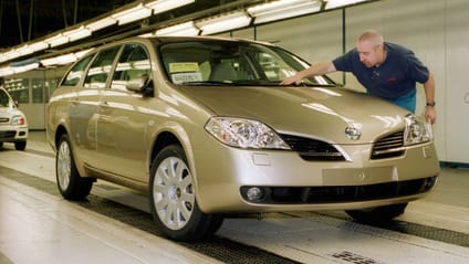 Nissan Primera and Micra on Sunderland production line