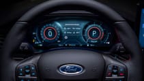 Ford Focus ST mean green digital dials