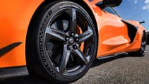 New Corvette Z06 orange with Z07 performance pack and carbon wheels