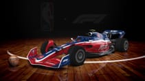 F1 NBA liveries Detroit Pistons