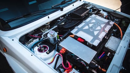 Lancia Delta Evo-e engine bay