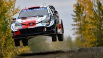 Rally Finland stage jump