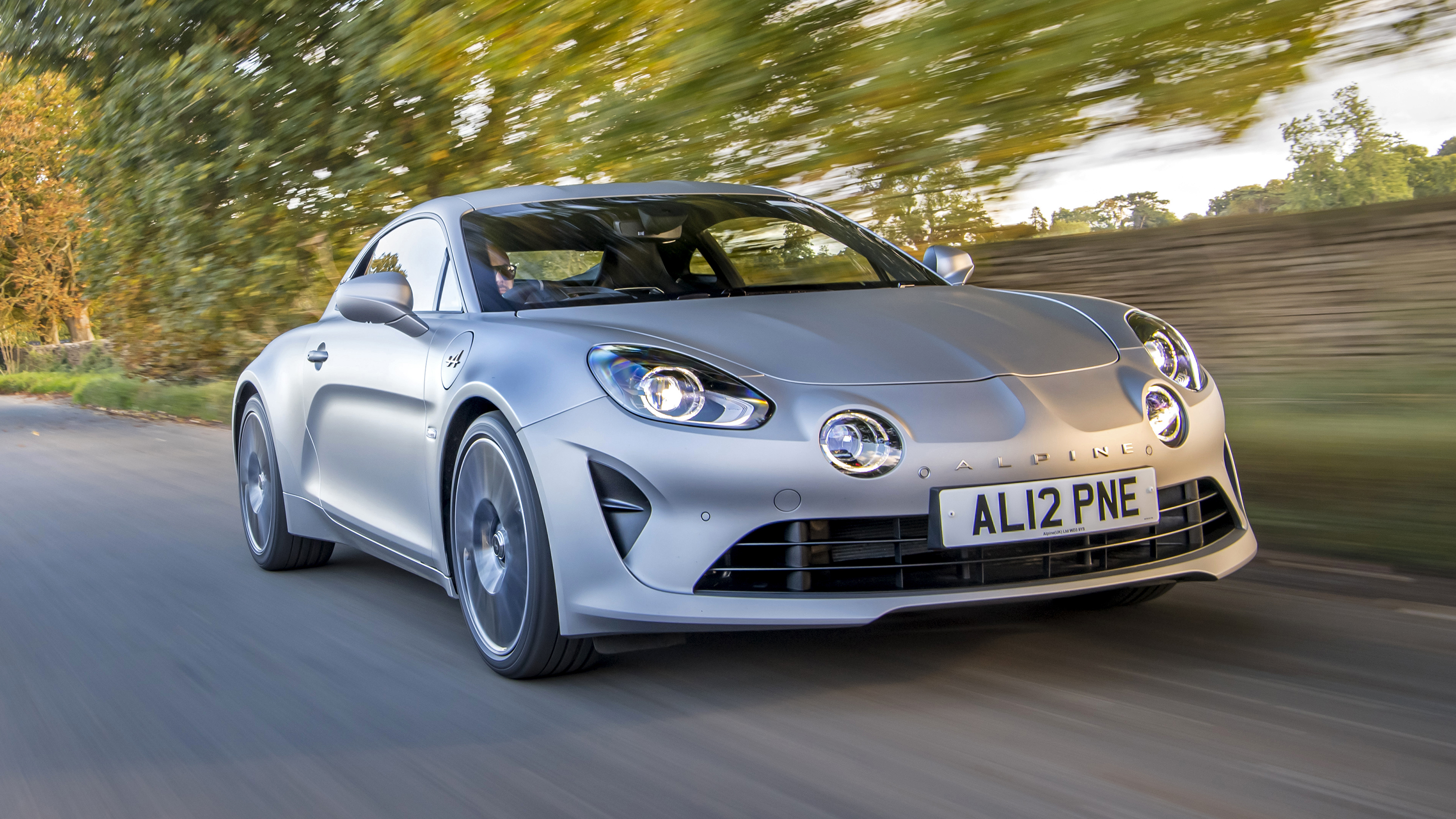 Alpine A110 Légende GT 2021 grey front view