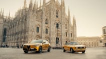 Alfa Romeo Stelvio GT Junior and GT 1300 Junior at Milan Duomo