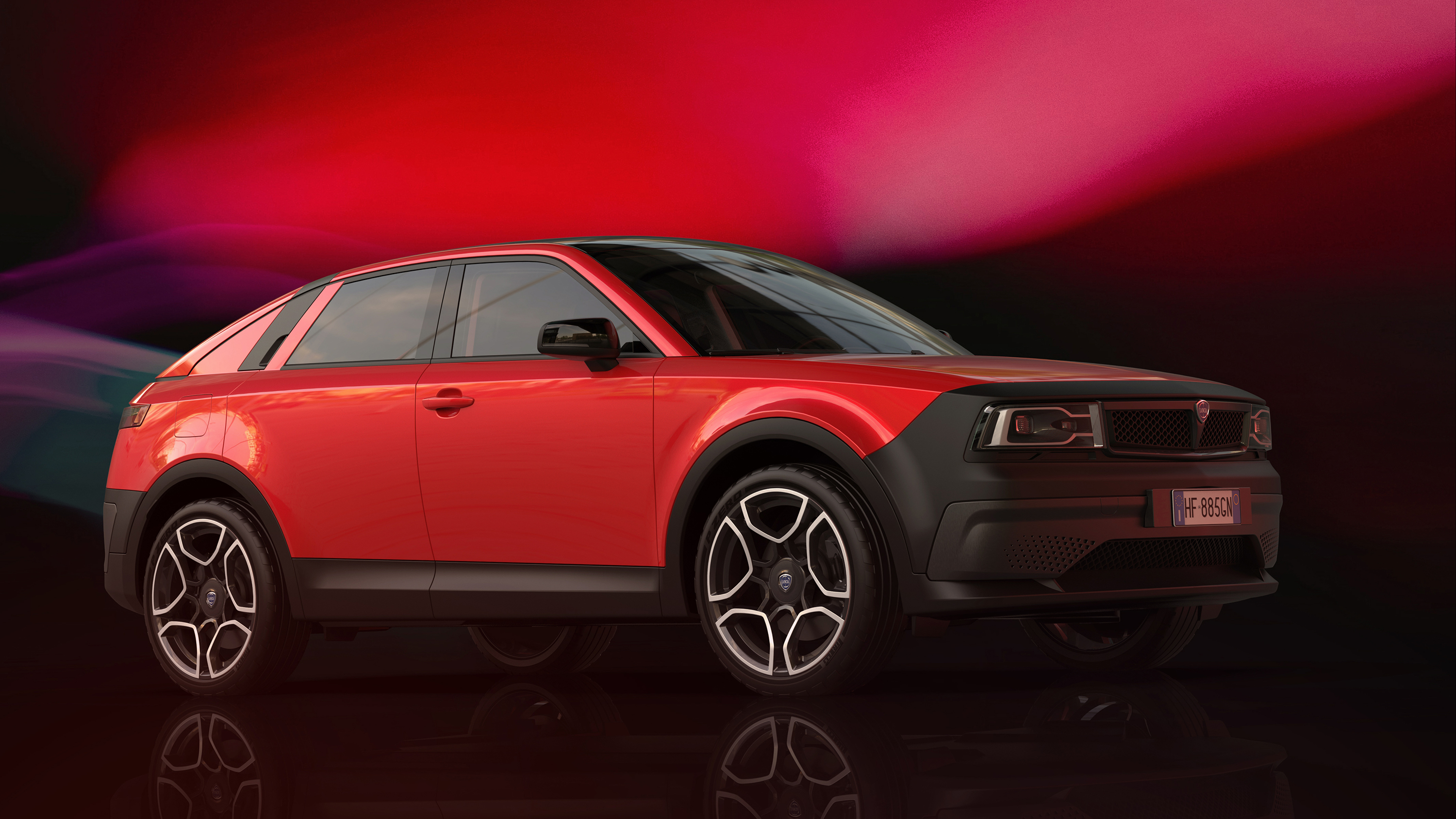 Lancia Montecarlo hybrid SUV concept by David Obendorfer