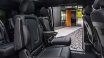 Mercedes EQV interior rear seats