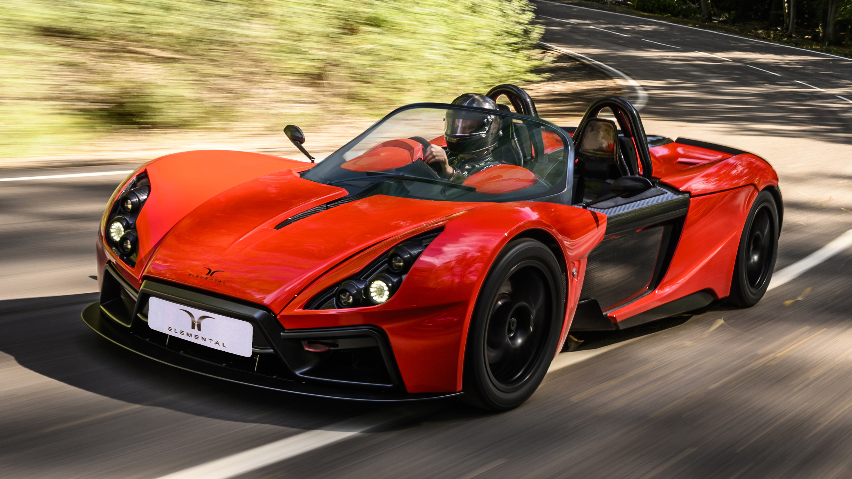 Elemental RP1R red track car