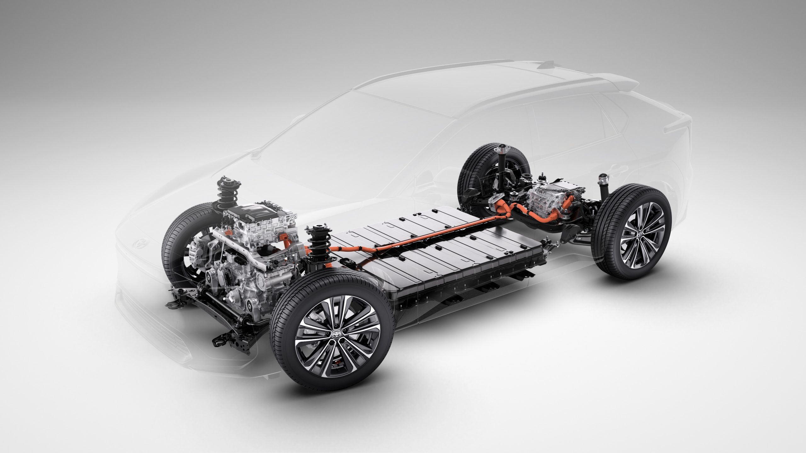 Toyota bZ4X electric car chassis architecture