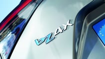 Toyota bZ4X electric car badge