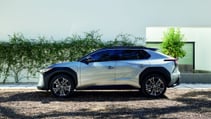 Toyota bZ4X electric car side