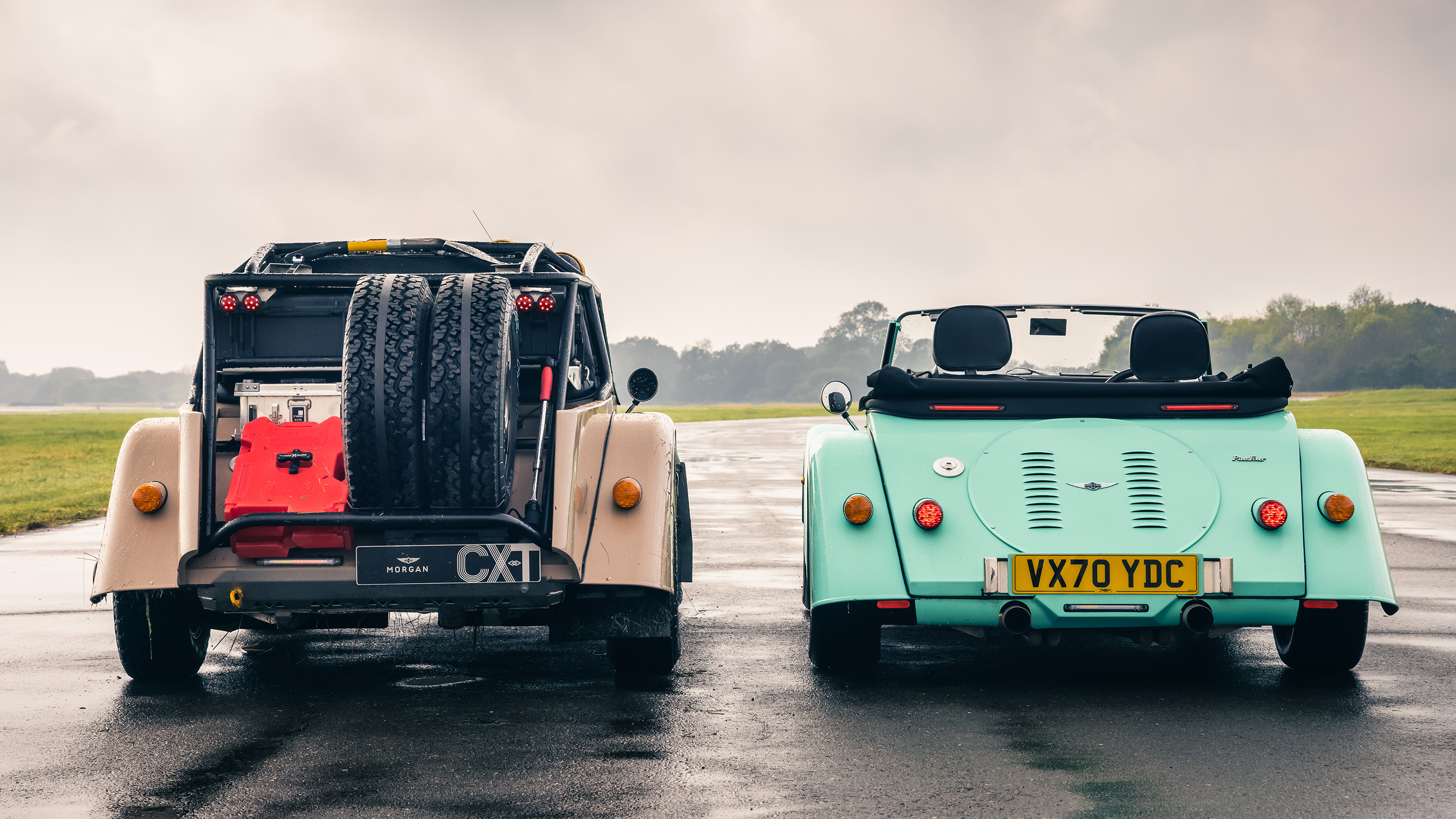 Top Gear Morgan Plus Four vs CX-T rally raid