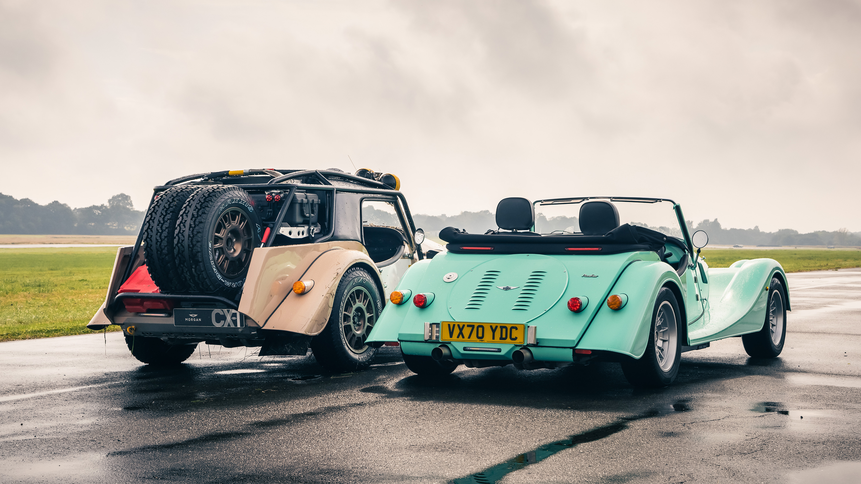 Top Gear Morgan Plus Four vs CX-T rally raid