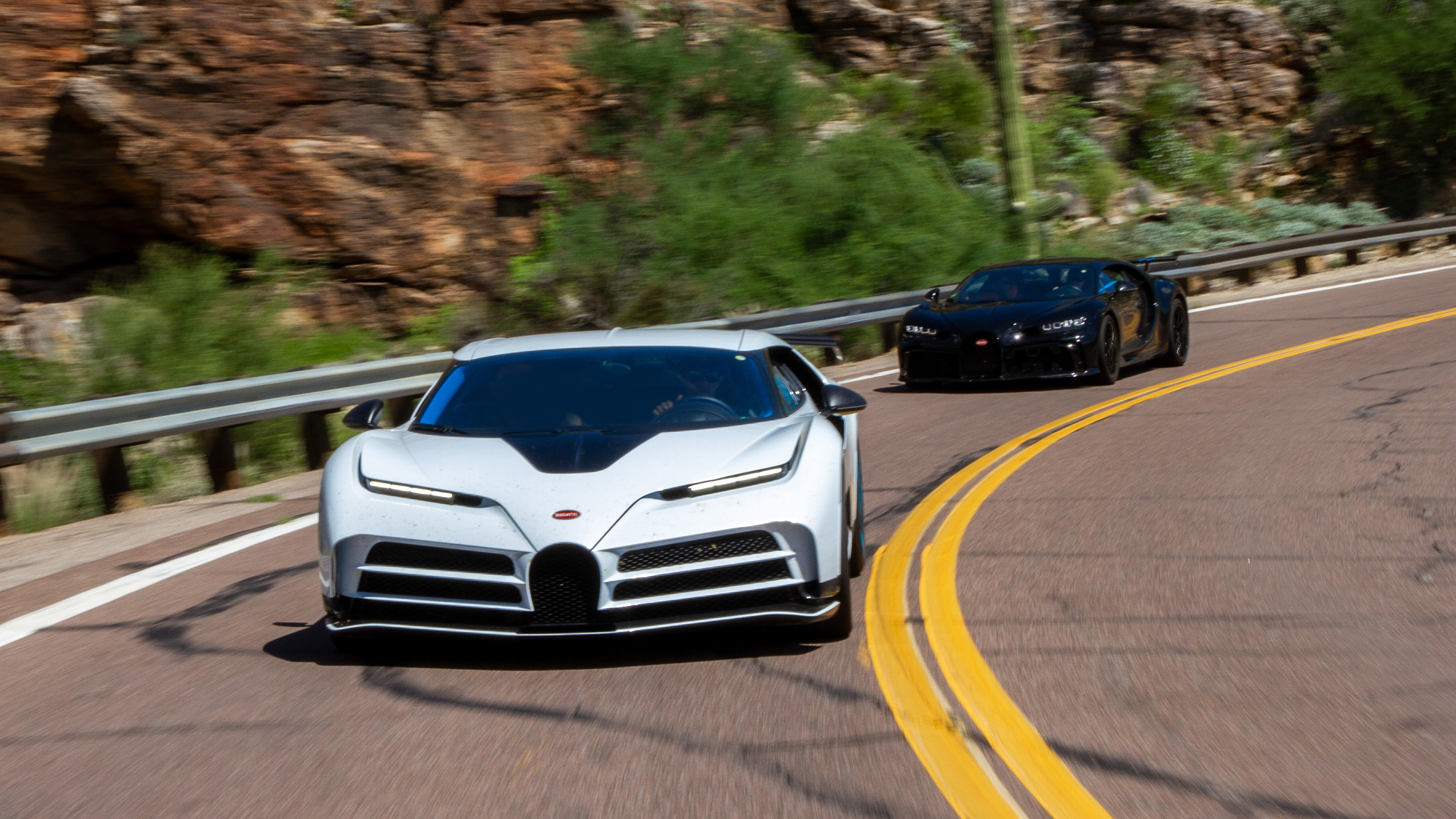 Bugatti Centodieci doing hot-weather testing