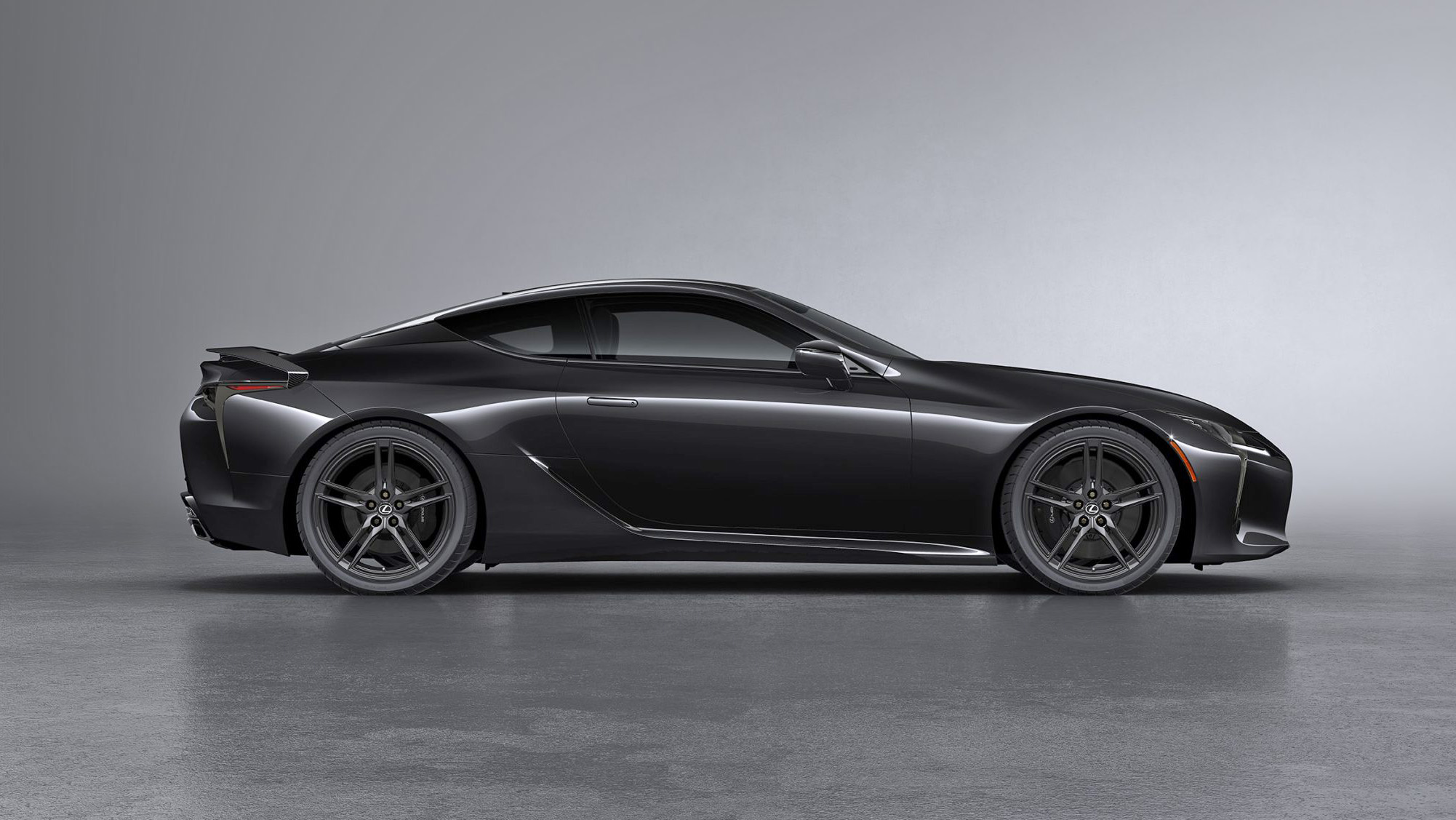 Lexus LC 2022 Black Inspiration side profile