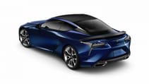 Lexus LC 2022 blue rear